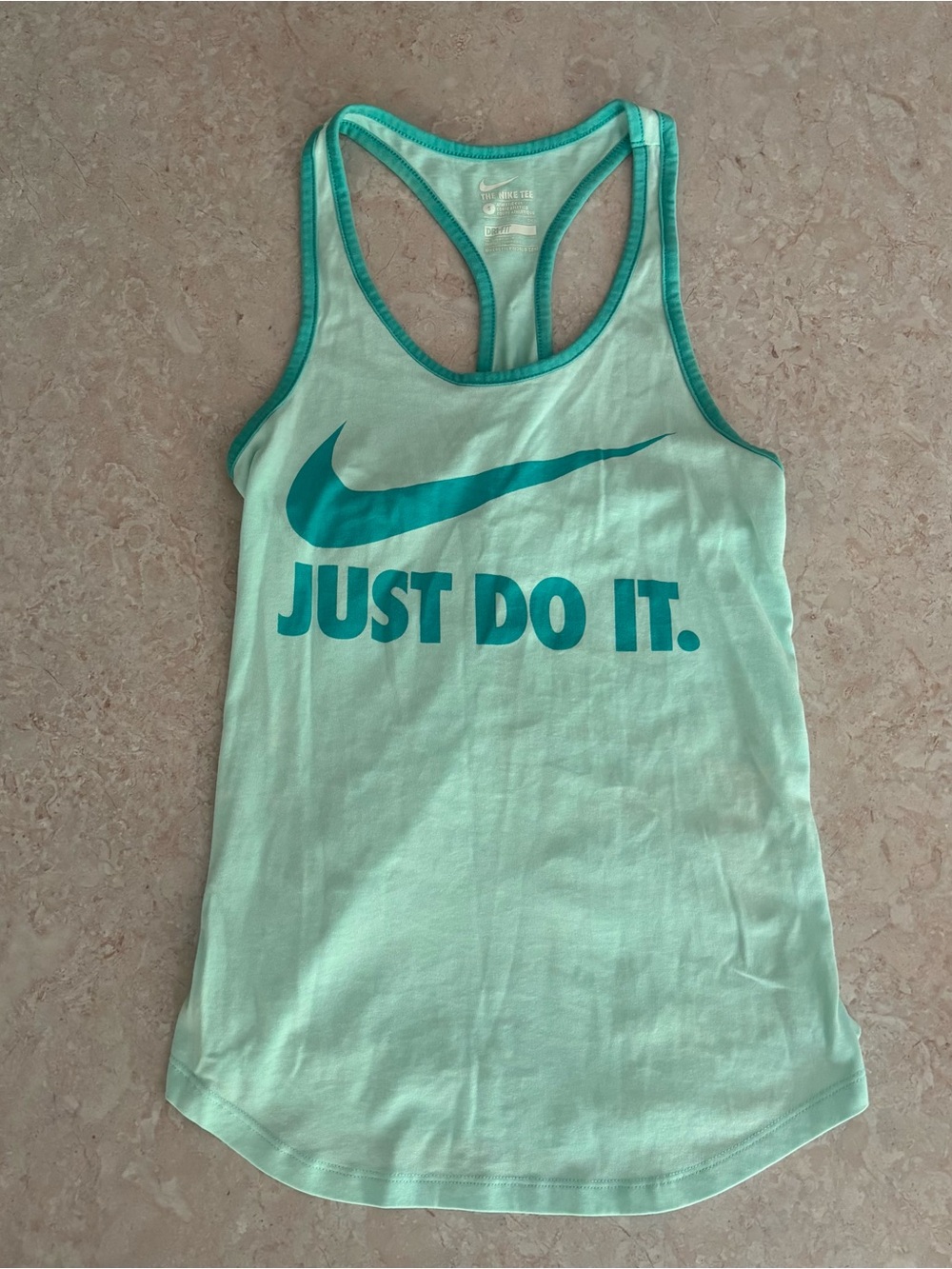 Nike Blue 'Just Do It' Athletic Racerback Tanktop Size Small